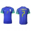 Brasilien Lucas Paqueta #7 Bortatröja VM 2022 Korta ärmar